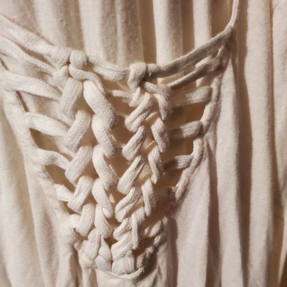 American Eagle Outfitters Cream Blouse Xl - Picture 5 of 7